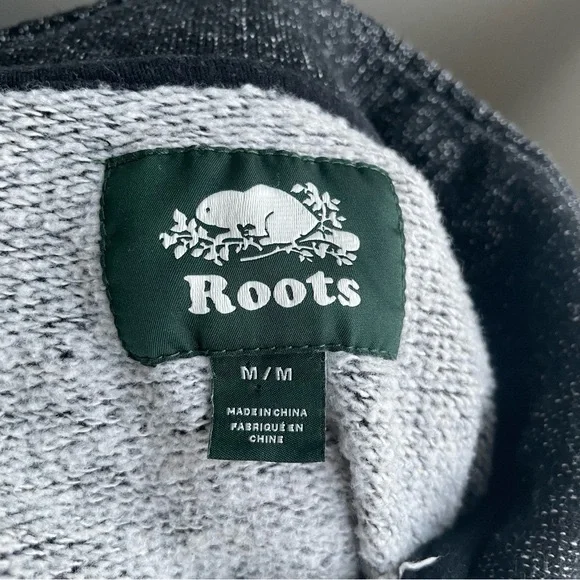 ROOTS Organic Original Half Zip Stein Black Pepper - Picture 7 of 9